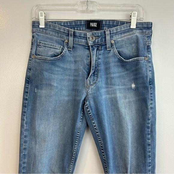 Paige Lennox Distressed Slim Fit Denim Jeans Size 29 - Picture 5 of 15